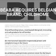 Acquisition Béaba – Childhome